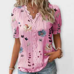 Emily - Blusa alla moda con scollo a V