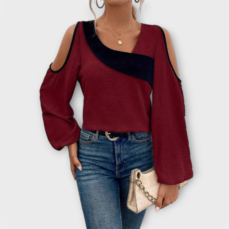 Scarlett - Blusa con scollo quadrato