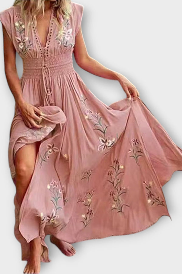 Felizia – Vestito Boho con incantevoli ricami
