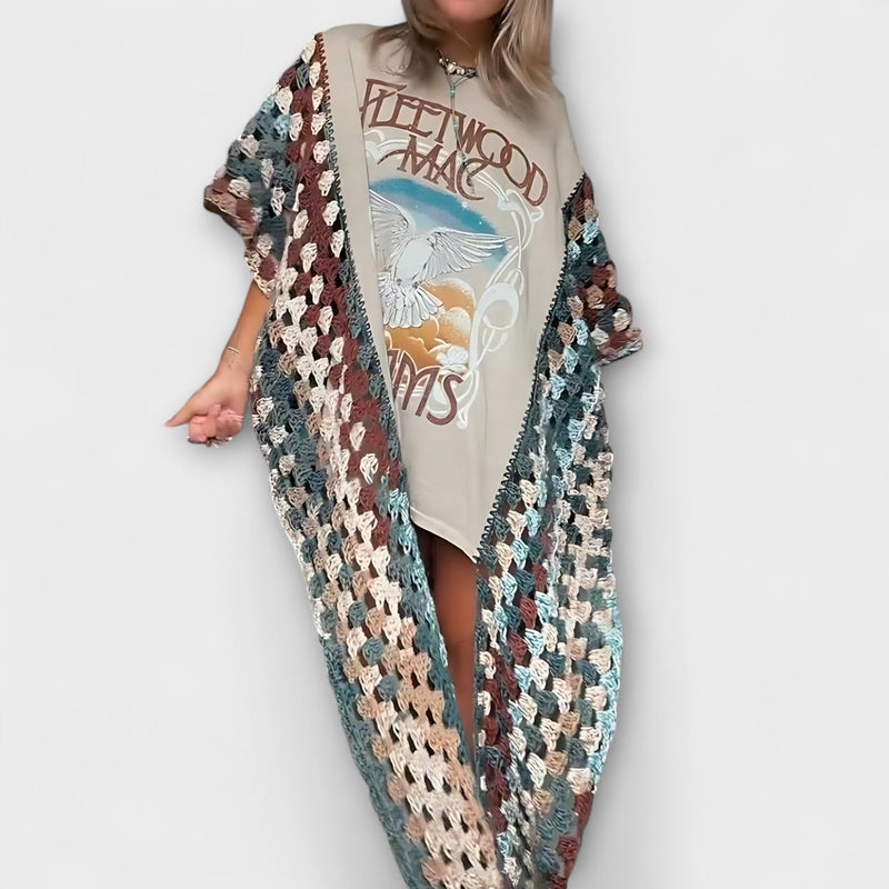 Molly - Maglietta in Crochet Cardina