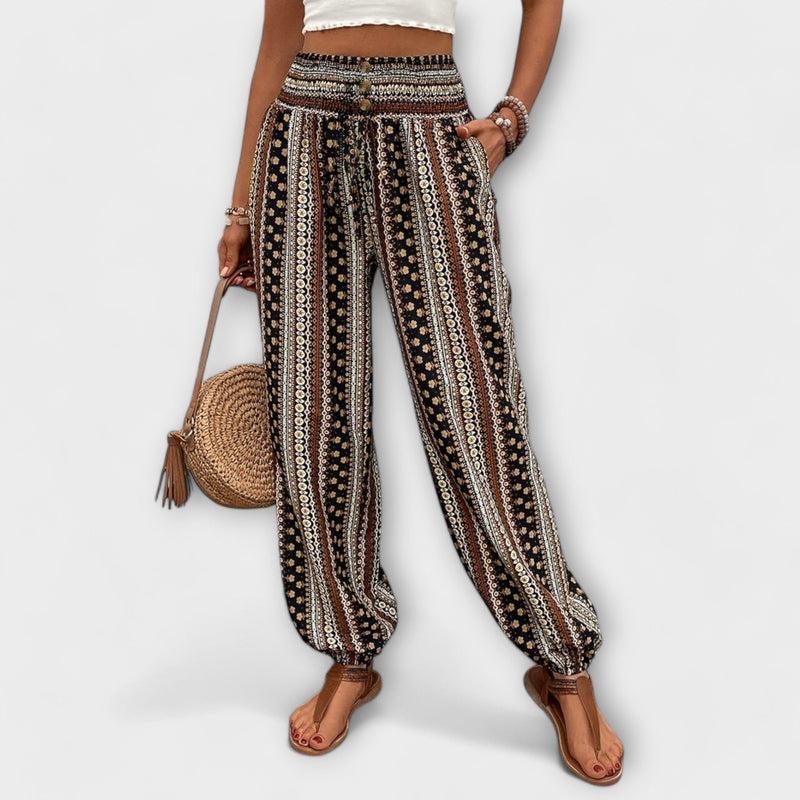 Scarlett - Pantaloni con grafica etnica