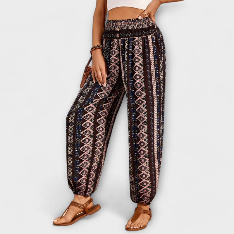 Scarlett - Pantaloni con grafica etnica