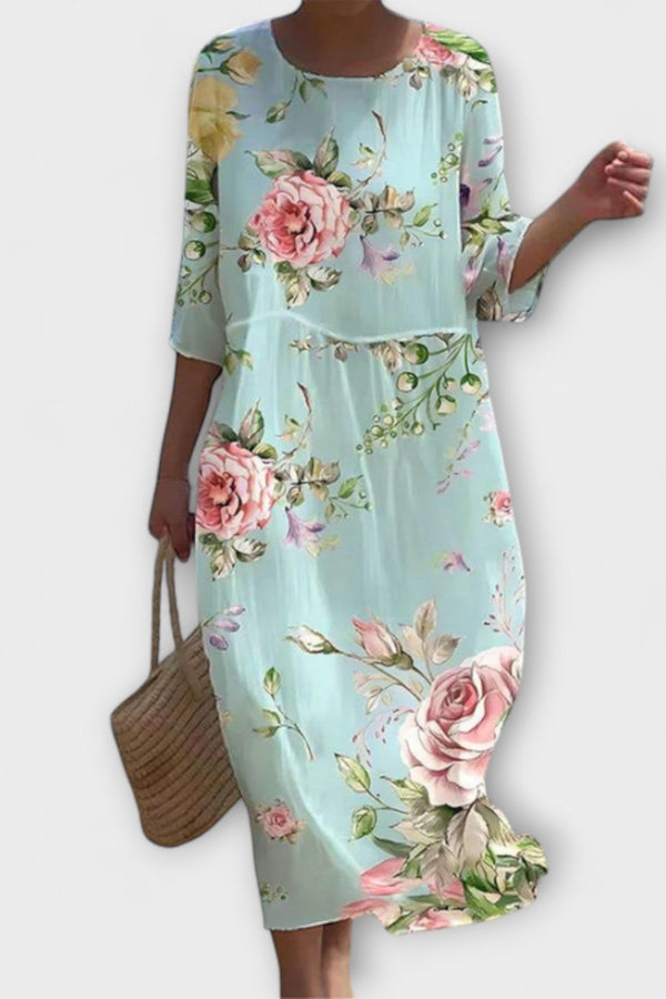 Miranda - Vestito Maxì Floreale Elegante