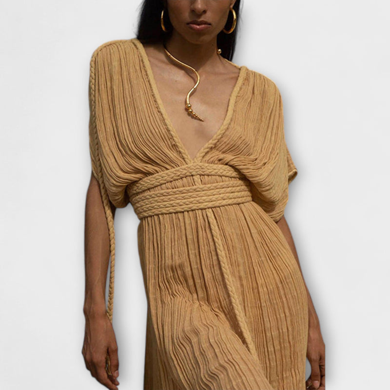 Vestito Maxi Kimono in Stile Greco