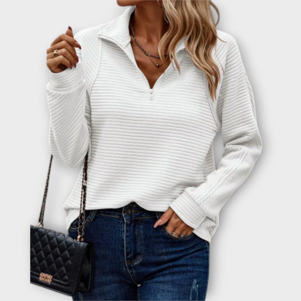 Vilja - Pullover con mezza cerniera