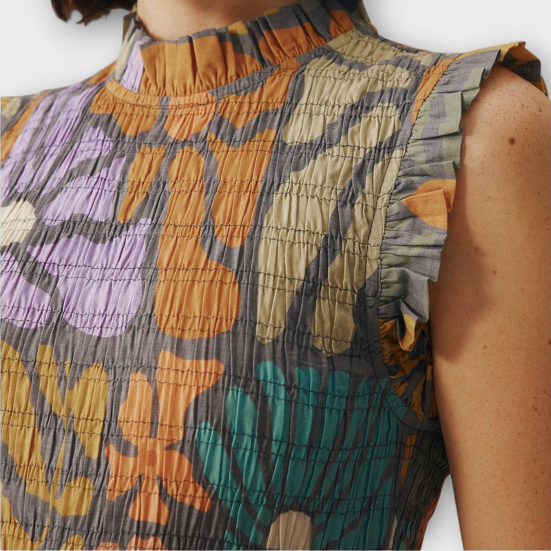 Abito Midi Botanico Multicolore