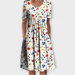 Emelie – Elegante vestito a strati con controllo dell'addome
