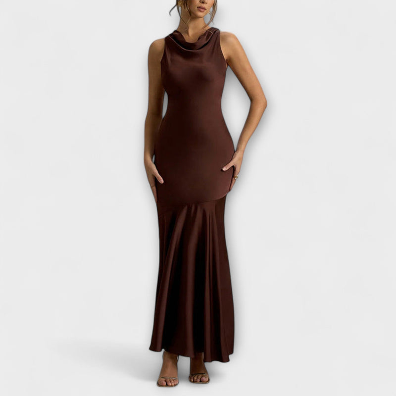 Lennon - Elegante Maxidress in Satin