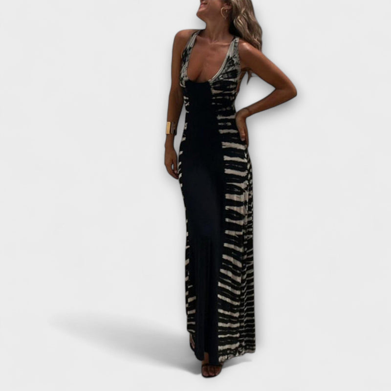 Livia - Maxivestito con Tie-Dye di Cielo Stellato