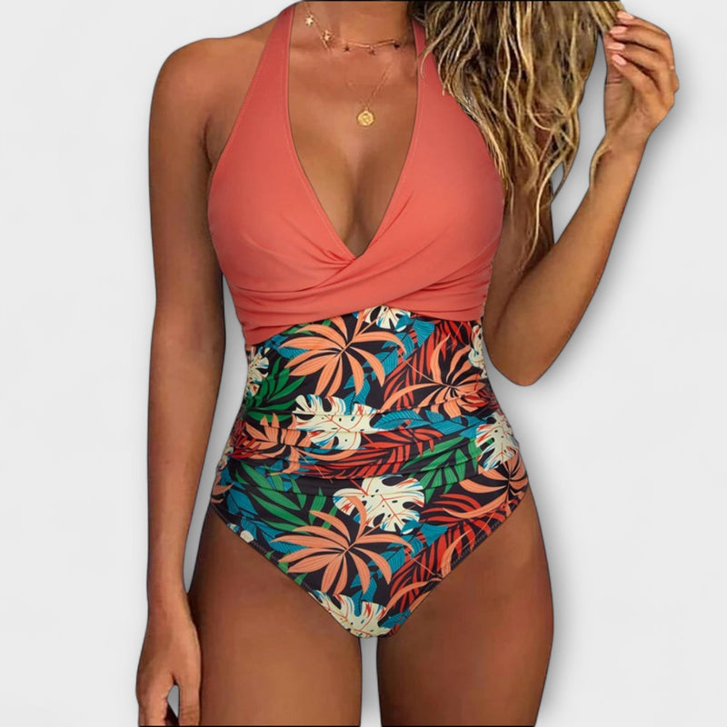 Florencia - Elegante costume da bagno per donne con scollatura a V