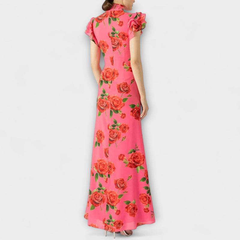Luna - Vestito maxi con stampa floreale