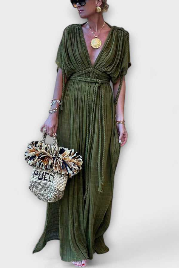 Vestito Maxi Kimono in Stile Greco