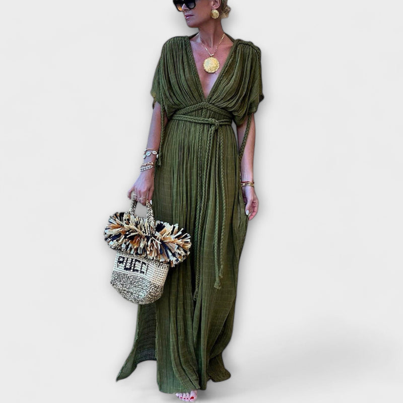 Vestito Maxi Kimono in Stile Greco
