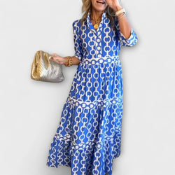 Juliette - Vestito midi con stampa di catene