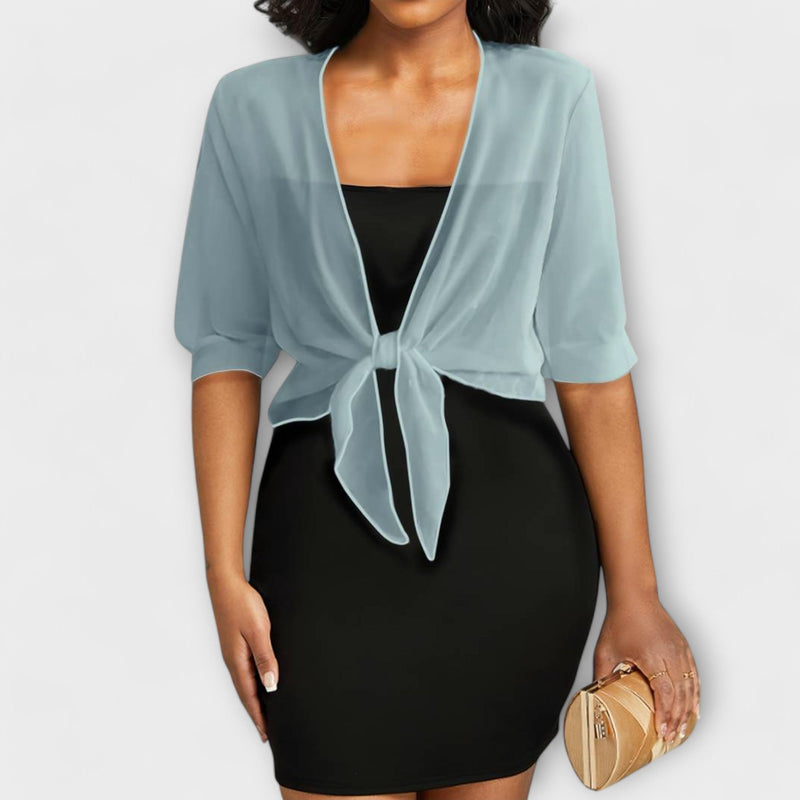 Olivia - Blusa con parte anteriore aperta