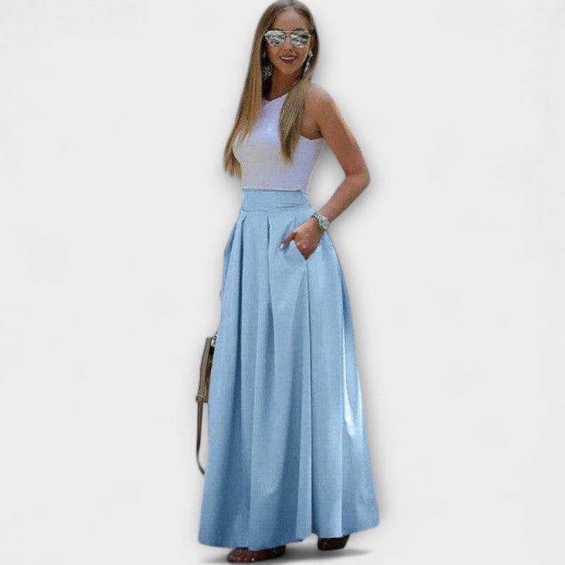 Tzafira – Gonna maxi elegante con vita alta