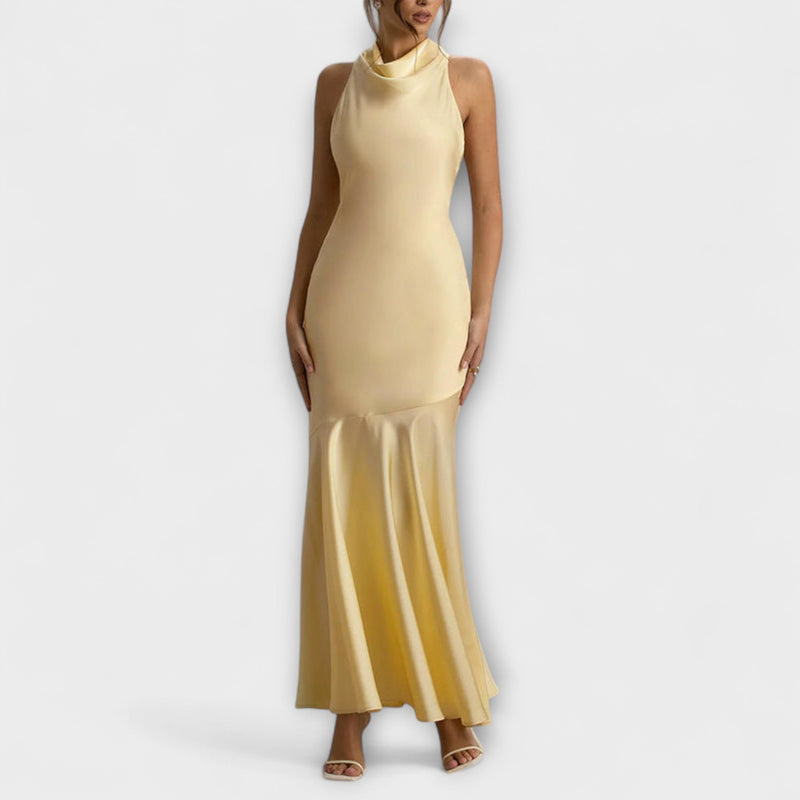 Lennon - Elegante Maxidress in Satin