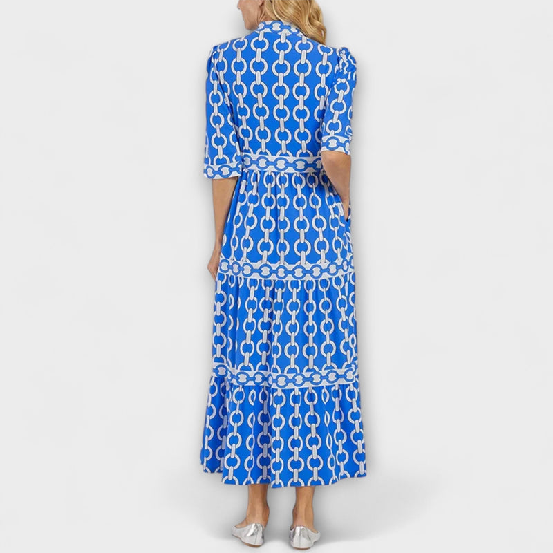 Juliette - Vestito midi con stampa di catene