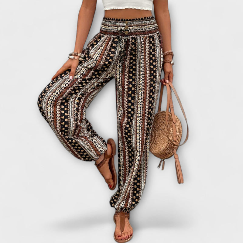 Scarlett - Pantaloni con grafica etnica