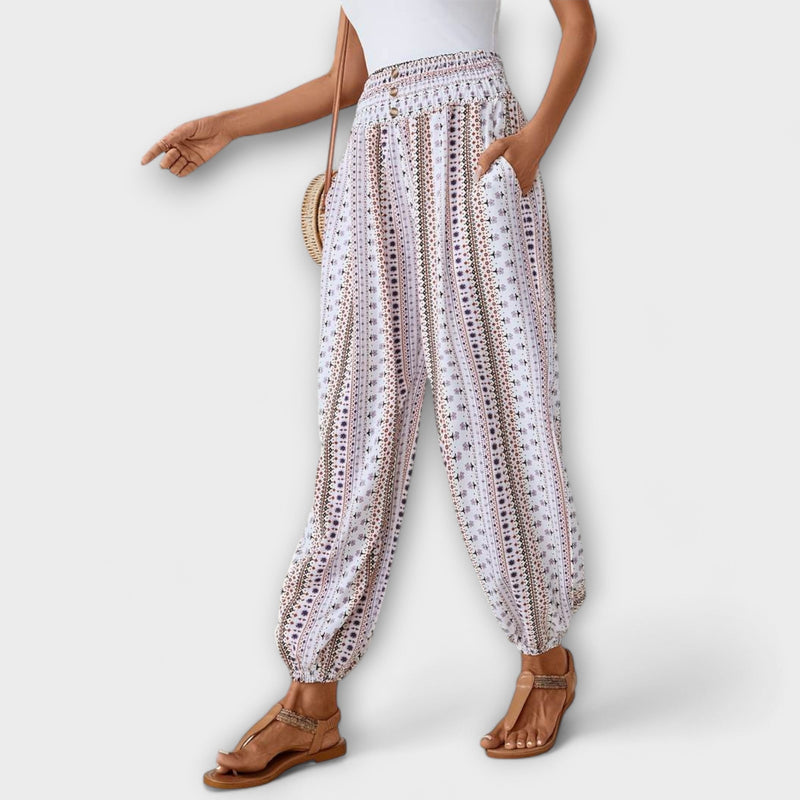Scarlett - Pantaloni con grafica etnica