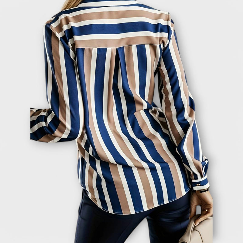 Emily - blusa a righe casual e tranquilla