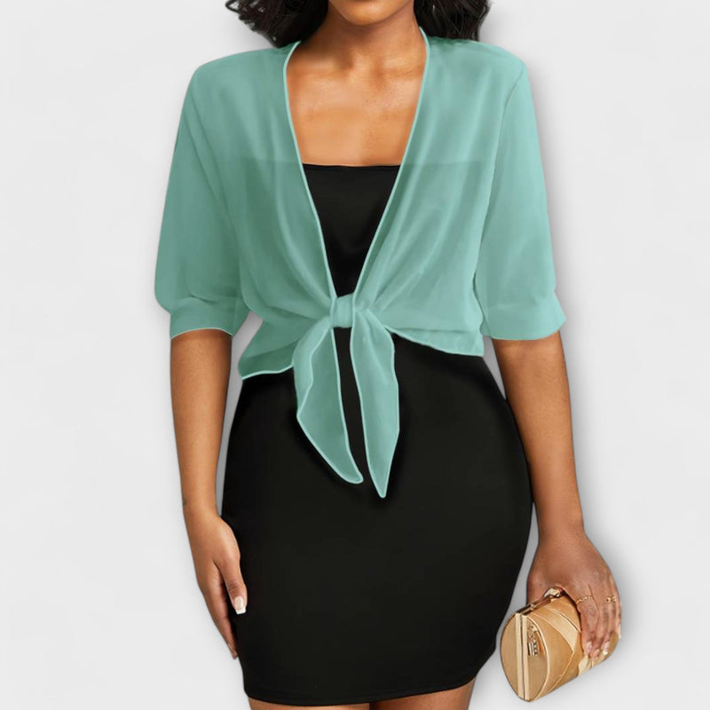 Olivia - Blusa con parte anteriore aperta