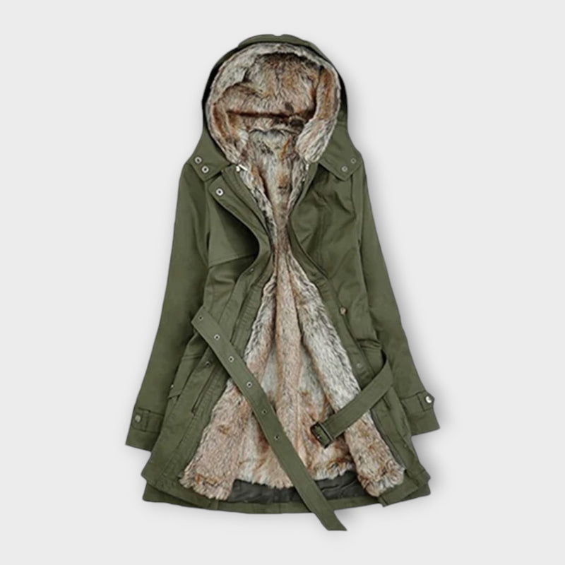 Mikash - Cappotto in pelliccia accogliente