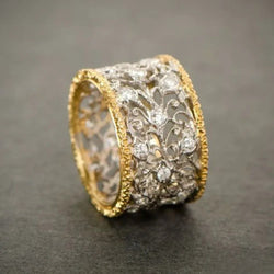 Anello Ivy in Zircone Retro