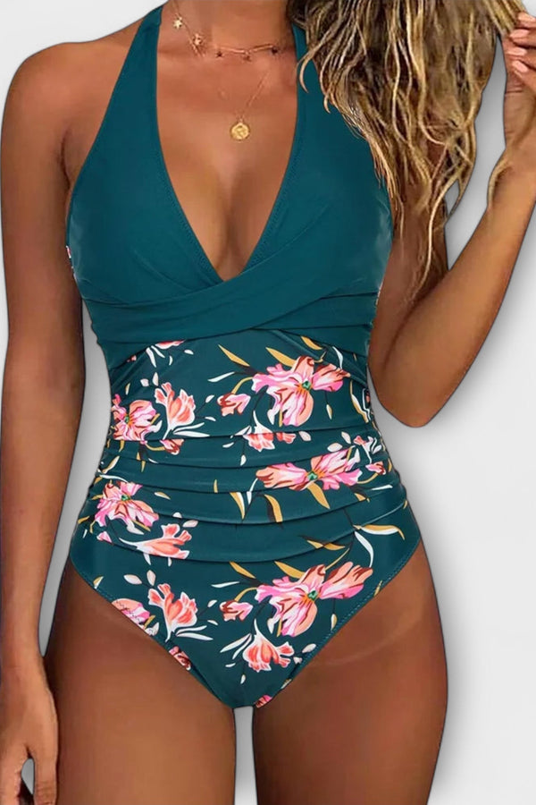 Florencia - Elegante costume da bagno per donne con scollatura a V
