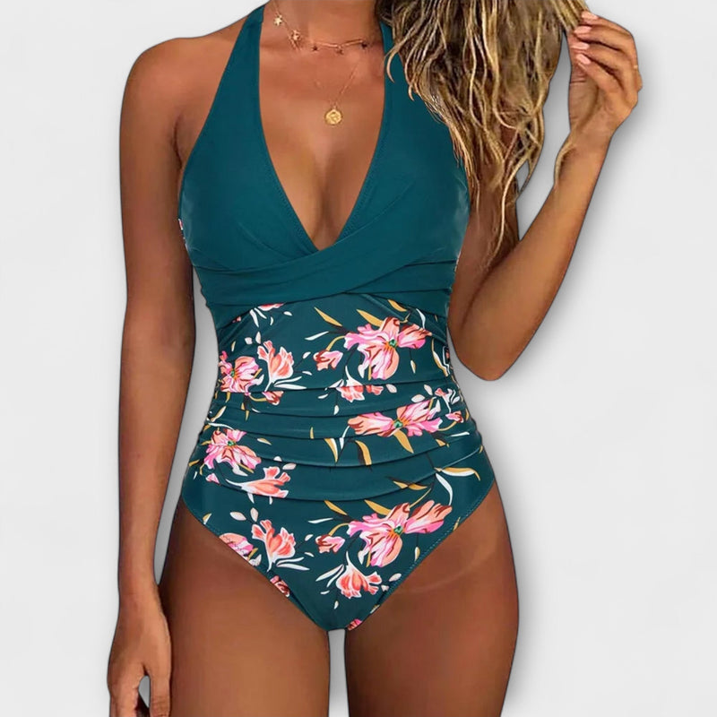Florencia - Elegante costume da bagno per donne con scollatura a V