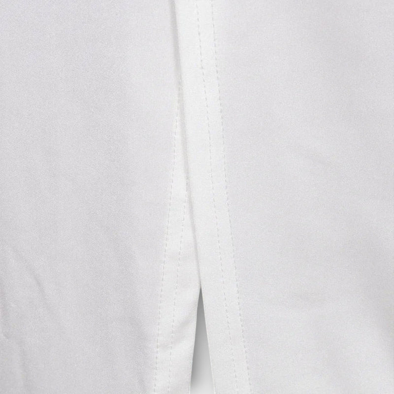Selah - Abito a manica lunga bianco con scollo in vita e dettagli in strass
