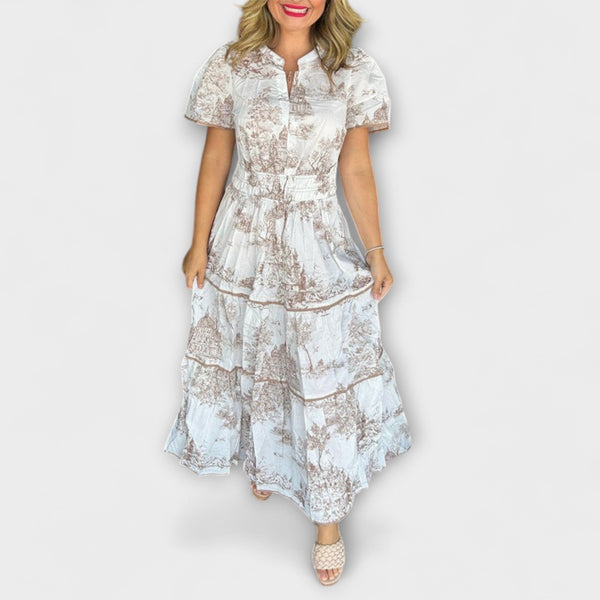 Eliza - Abito Maxi in Toile Senza Tempo