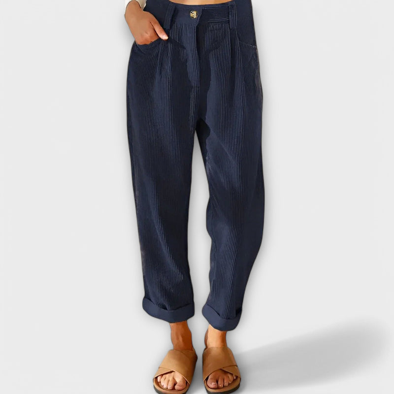 Jana - Pantaloni in velluto moderni