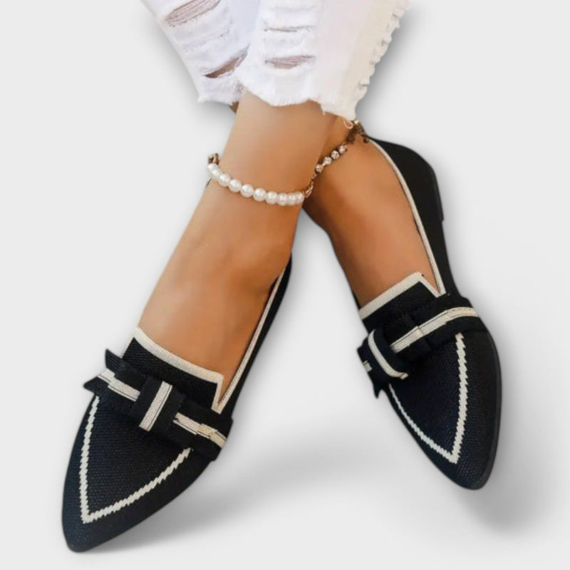 Scarpe flat da donna con design annodato
