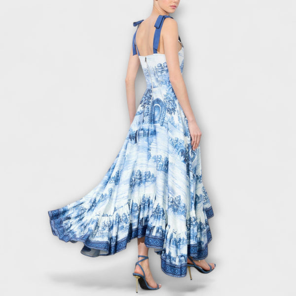 Lucia - Incantevole vestito maxi a fiori