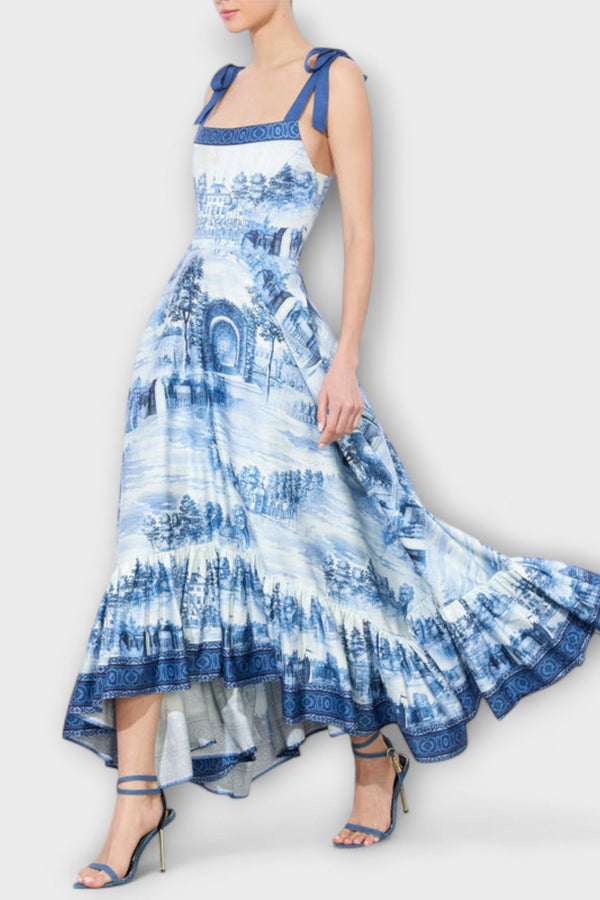Lucia - Incantevole vestito maxi a fiori