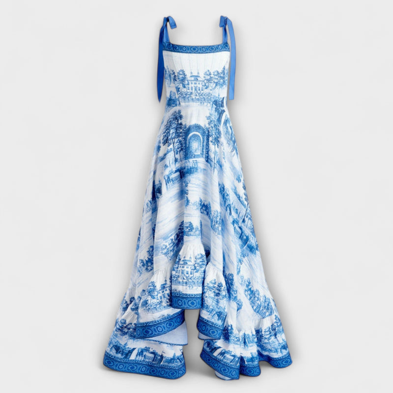 Lucia - Incantevole vestito maxi a fiori