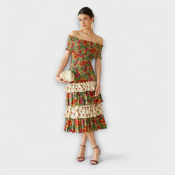 Harriet - Vestito Midi di Maggio Vibrante