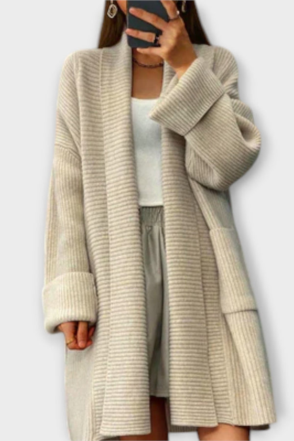 Euphemia - Cardigan in maglia lunga