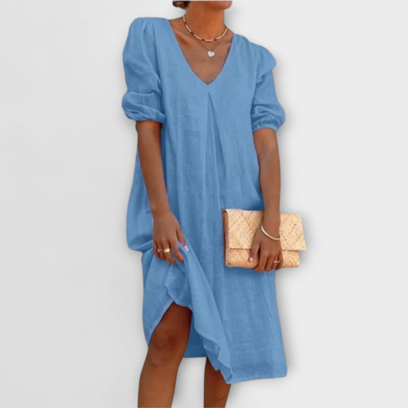 Fanny - Elegante vestito estivo con dettagli in pizzo