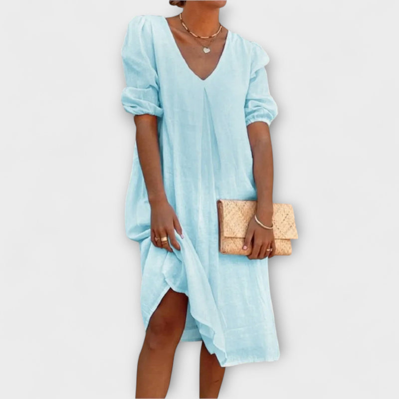 Fanny - Elegante vestito estivo con dettagli in pizzo