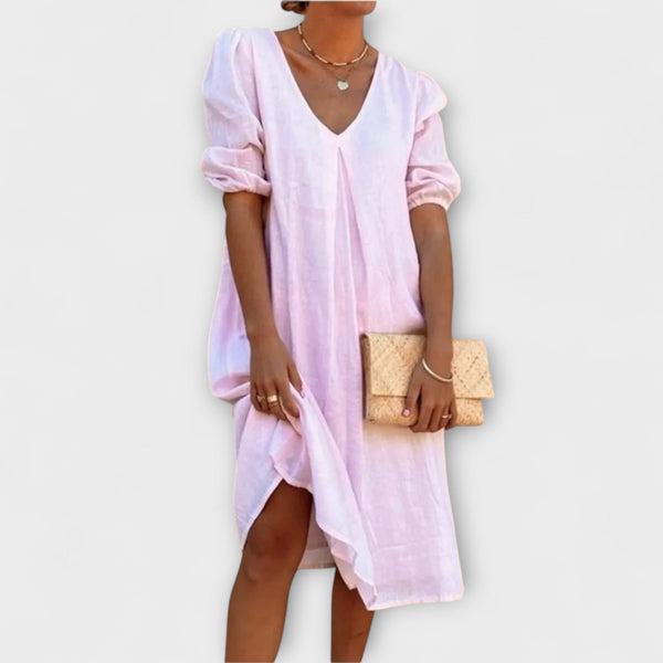 Fanny - Elegante vestito estivo con dettagli in pizzo