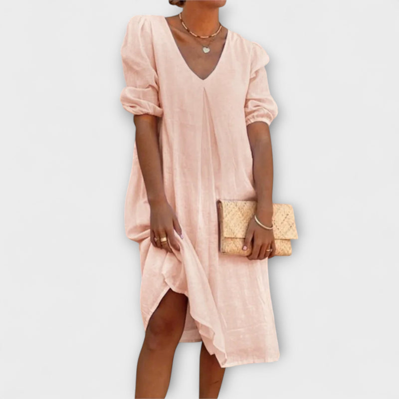 Fanny - Elegante vestito estivo con dettagli in pizzo