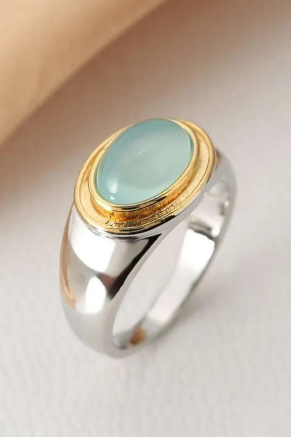 Anello Retro di Luna Verde