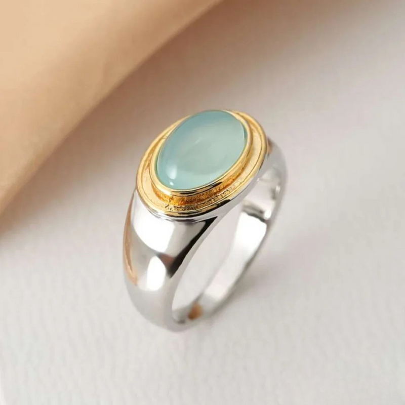 Anello Retro di Luna Verde