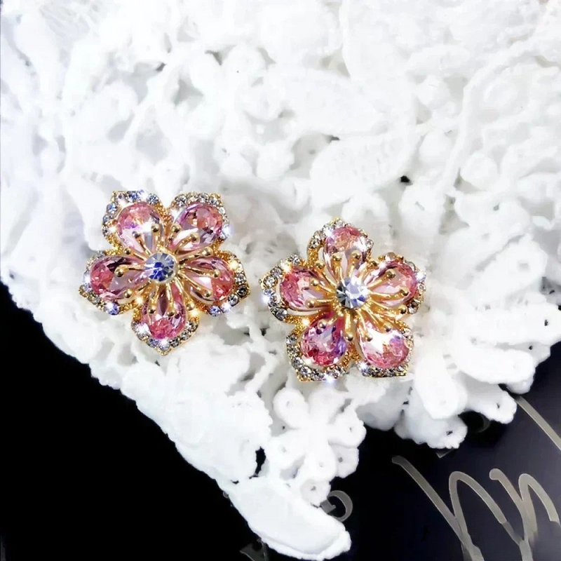 Orecchini con pietre di zirconia colorate