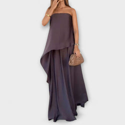 Ruby - Elegante top senza maniche e gonna