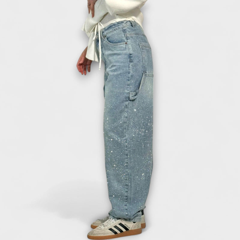 Fable - Jeans in Denim Lucido Stile Balloon Carpenter