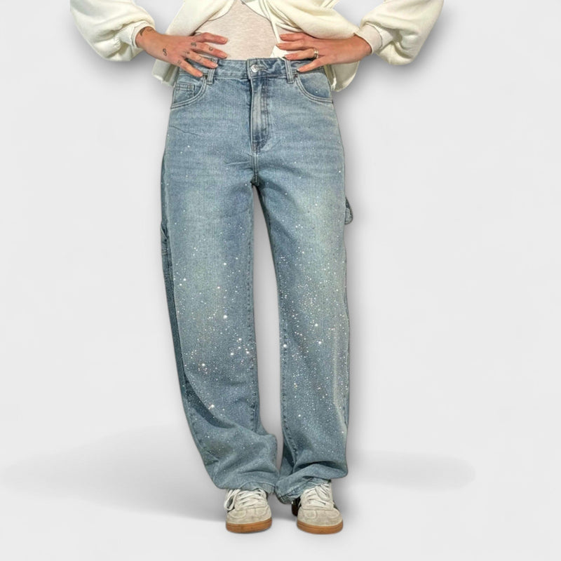 Fable - Jeans in Denim Lucido Stile Balloon Carpenter