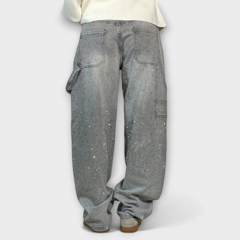 Fable - Jeans in Denim Lucido Stile Balloon Carpenter